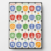 Mah Jongg Modern Plaque Fotoplaat (voorkant)