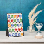 Mah Jongg Modern Plaque Fotoplaat (Zijkant)