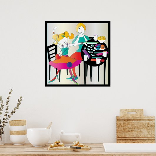 Mah Jongg Moederdag 2 Poster (Keuken)