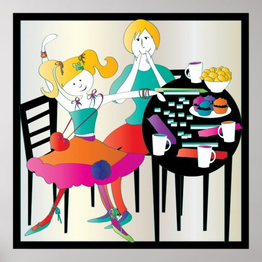 Mah Jongg Moederdag 2 Poster (Voorkant)