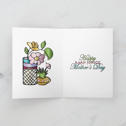 Mah Jongg Moederdag Kaart (Binnen)