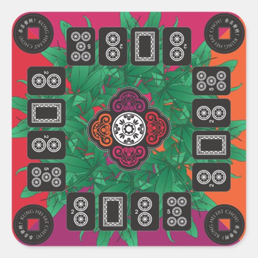 Mah Jongg Money Tree 2025 Stickers (Voorkant)