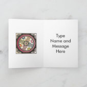 Mah Jongg New Years Feestdagen Kaart (Binnen)