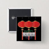 Mah Jongg Nieuws Vakantie Button (Voorkant /achterkant)