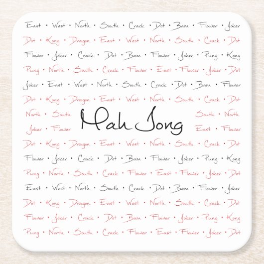 Mah Jongg Onderzetters (Voorkant)