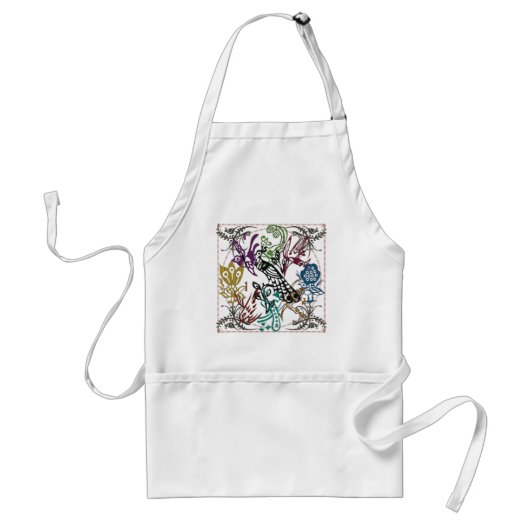 Mah Jongg One Bam Birds Apron Standaard Schort (Voorkant)