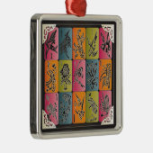 Mah Jongg One Bams Metalen Ornament (Rechts)