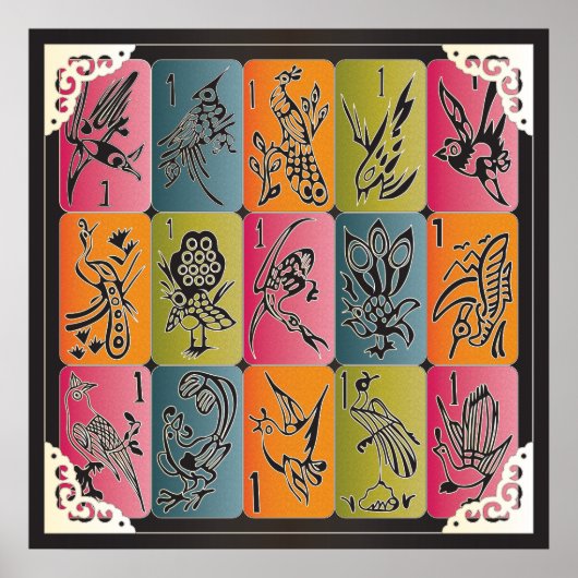 Mah Jongg One Bams Poster (Voorkant)