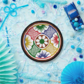 Mah Jongg One Circle Papieren Bordje (Feest)