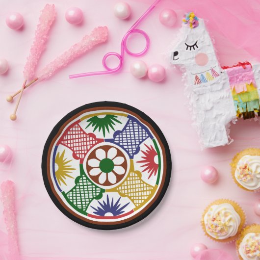 Mah Jongg One Circle Papieren Bordje (Feest)