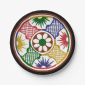 Mah Jongg One Circle Papieren Bordje (Voorkant)