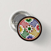 Mah Jongg One Circle Ronde Button 3,2 Cm (Voorkant /achterkant)