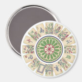 Mah Jongg One Dot Magnet (Voorkant / Achterkant)