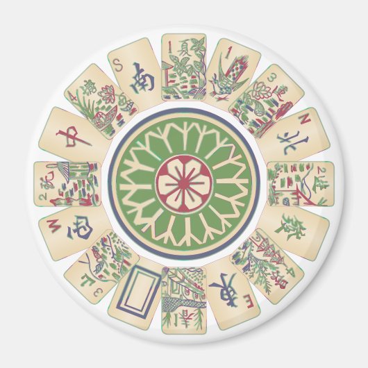 Mah Jongg One Dot Magnet (Voorkant)