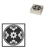 Mah Jongg One Dot Stamp Rubberstempel (Gestempeld)