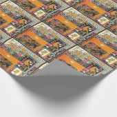 Mah Jongg Oranje Table Cadeaupapier (Hoek)