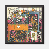 Mah Jongg Oranje Table Magneet (Voorkant)