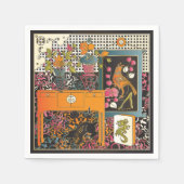 Mah Jongg Oranje Table Servetten (Voorkant)