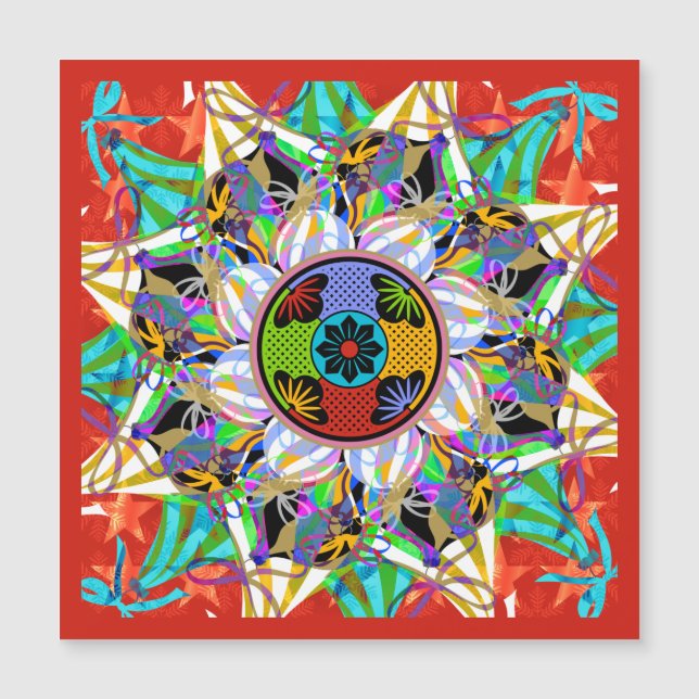 Mah Jongg Ornaments Magnet (Voorkant)