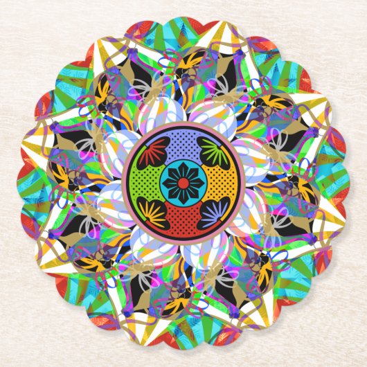 Mah Jongg Ornaments Onderzetters (Voorkant)