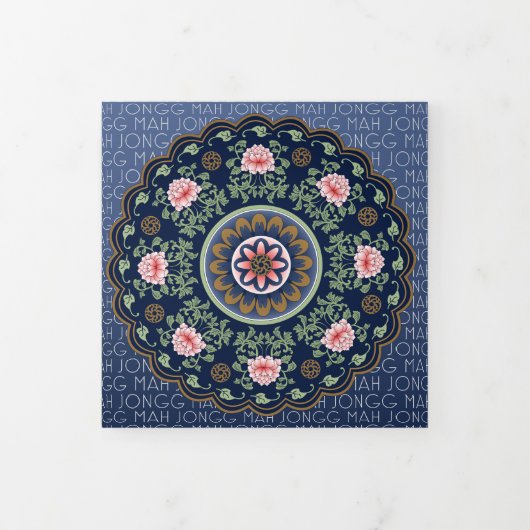 Mah Jongg Patterns Trifold Kaart (Cover)