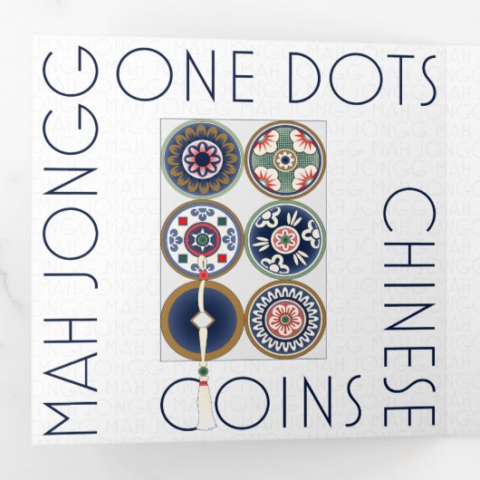 Mah Jongg Patterns Trifold Kaart (Binnenzijde eerst)