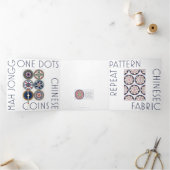 Mah Jongg Patterns Trifold Kaart (Binnen)