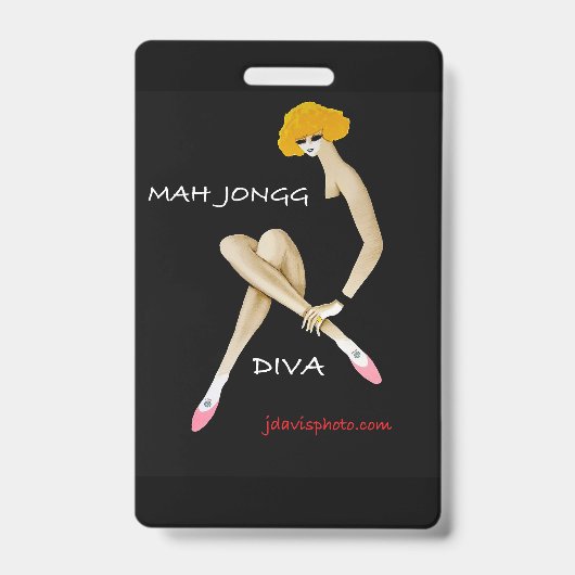 Mah Jongg Plastic Badge (Voorzijde)