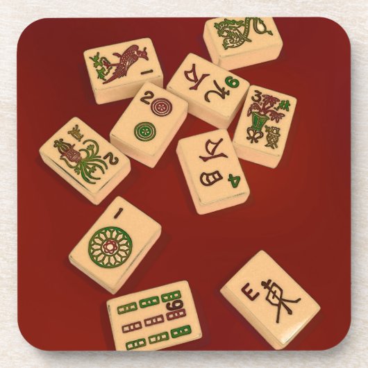 Mah Jongg Play Drankjes Onderzetter (Voorkant)