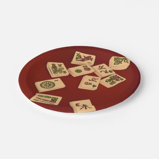 Mah Jongg Play Papieren Bordje (Gekanteld)