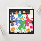 Mah Jongg Polka-Dots Flat Card Kaart (Voorkant / Achterkant in situ)