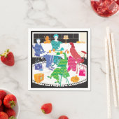 Mah Jongg Polka-Dots Napkins Servet (Insitu)