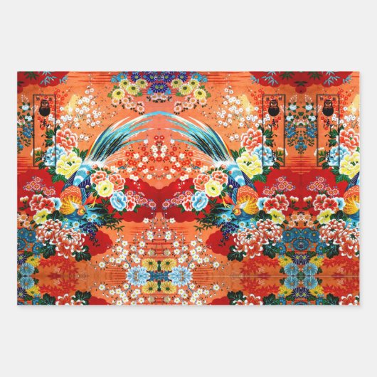 Mah Jongg, Positano en Fleuresse Inpakpapier Vel (Voorkant)