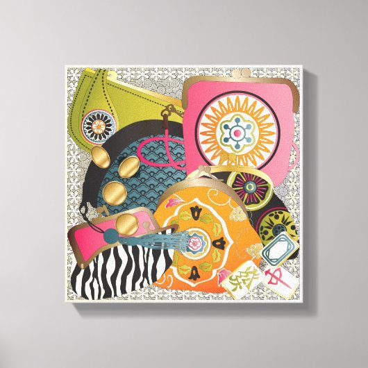 Mah Jongg Purses Canvas Afdruk (Voorkant)