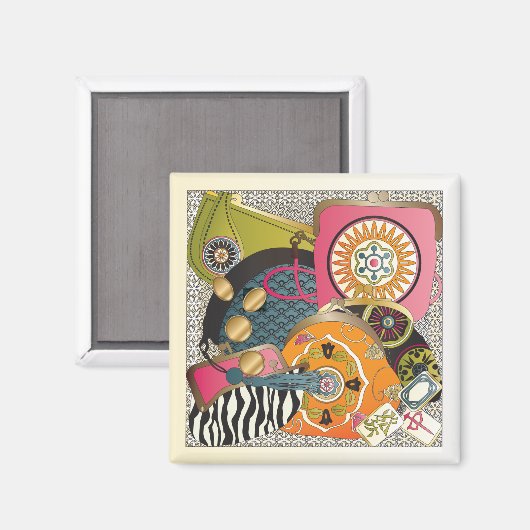 Mah Jongg Purses Magneet (Voorkant / Achterkant)