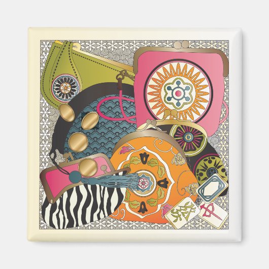 Mah Jongg Purses Magneet (Voorkant)