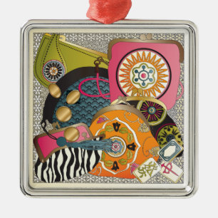 Mah Jongg Purses Metalen Ornament