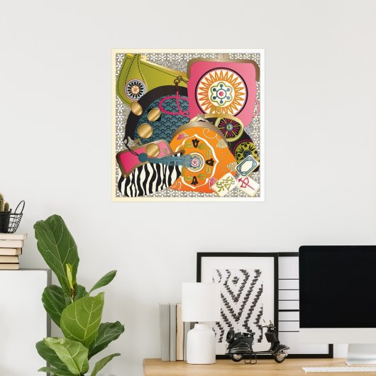 Mah Jongg Purses Poster (Thuiskantoor)