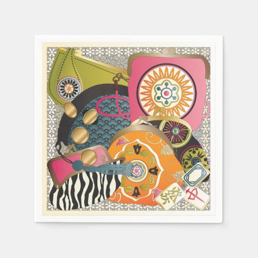 Mah Jongg Purses Servet (Voorkant)