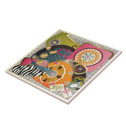 Mah Jongg Purses Tegeltje (Zijkant)