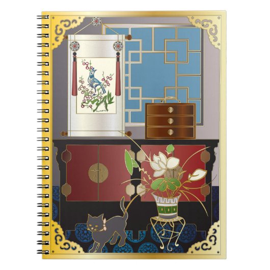 Mah Jongg Red Cabinet Notitieboek (Voorkant)