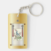 Mah Jongg Red Cabinet Sleutelhanger (achterkant)