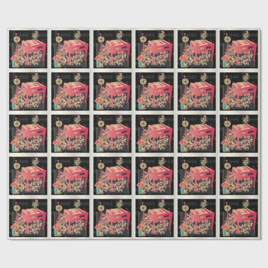 Mah Jongg Red Table Cadeaupapier (Vlak)