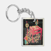 Mah Jongg Red Table Sleutelhanger (Voorkant Links)