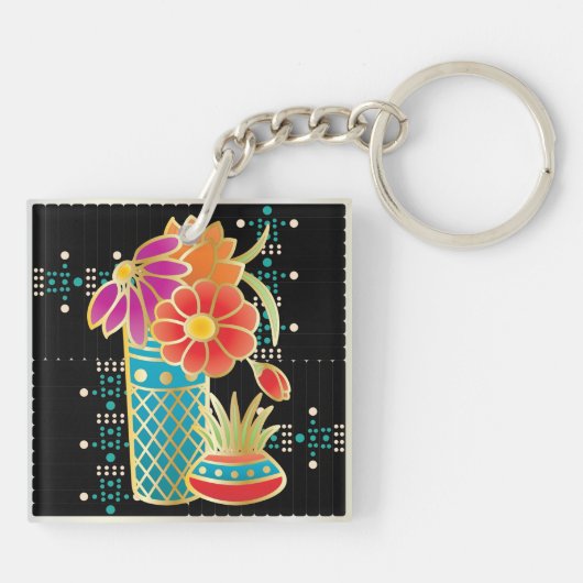 Mah Jongg Red Table Sleutelhanger (Achterkant)