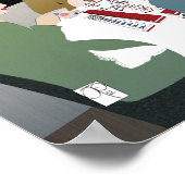 Mah Jongg Retro-Poster Poster (Hoek)