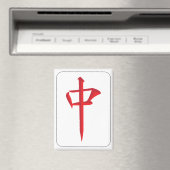 Mah Jongg Rode Dragon Magnet (Insitu (Vaatwasser))