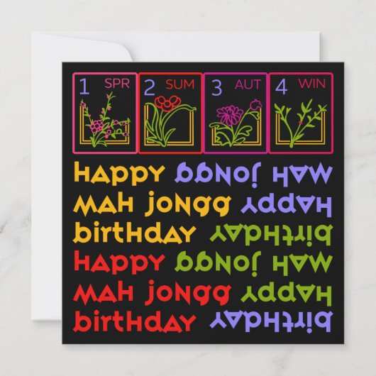 Mah Jongg Seasons Birthday (Voorkant)