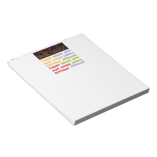 Mah Jongg Seasons Birthday Notitieblok (Schuin)