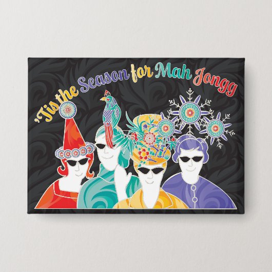 Mah Jongg Seizoen Button (Voorkant)